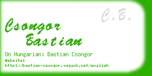 csongor bastian business card